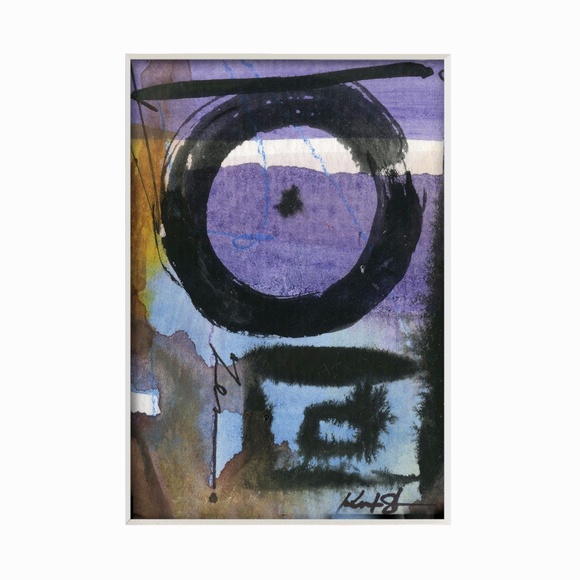 12 Enso paintings, Zen Circle abstract Original  - Enso Collection 14 - Picture 14 of 16